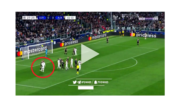 RONALDO STRZELA GOLA AJAKSOWI! 1:0 DLA JUVE [VIDEO]